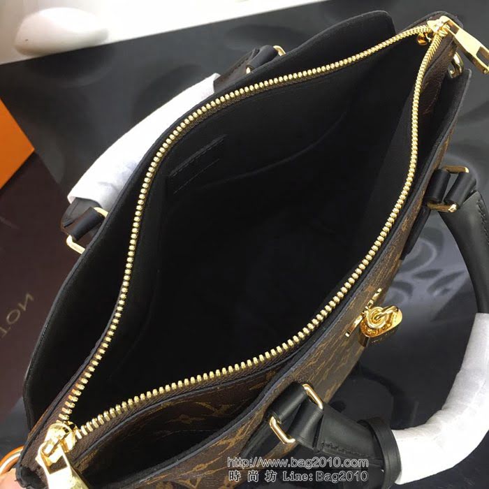 路易威登LV 頂級原單 N40109紫紅 SAINT PLACIDE手袋 Damier Ebène帆布 搭配小牛皮和優雅褶皺 多用手袋 肩背斜挎包  YDH2570